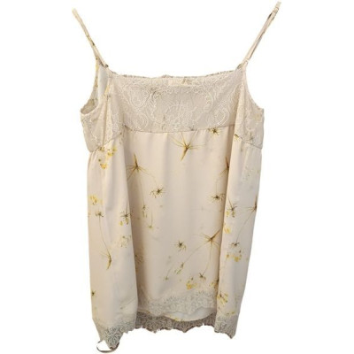Falconeri - Top in pura seta color cipria fantasia floreale  - Italianfashionglam