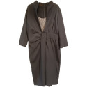 Marly's - Abito da donna in tessuto di seta colore grigio - Italianfashionglam