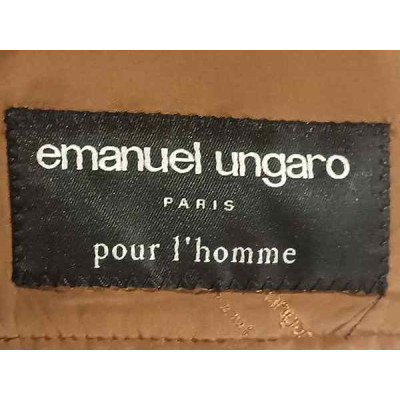 Emanuel Ungaro - Giacca da uomo in lana beige 3 bottoni - Italianfashionglam