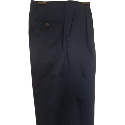 Eredi Pisanò - Pantalone dritti da uomo in puro cotone blu - Italianfashionglam