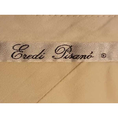 Eredi Pisanò - Pantalone dritti da uomo in puro cotone blu - Italianfashionglam
