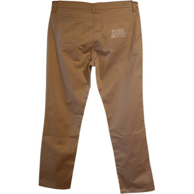 Marina Yachting - Jeans da donna in cotone stretch beige - Italianfashionglam
