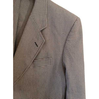 Paul & Shark - Giacca da uomo in lino a quadri blu/bianco - Italianfashionglam