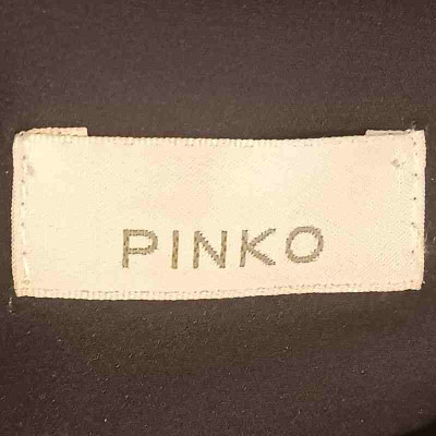 Pinko - Dress in pura seta di color nero tubino smanicato - Italianfashionglam