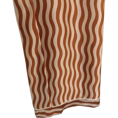 Liviana Conti - Pantalone da donna rigato multicolor a gamba dritta - Italianfashionglam