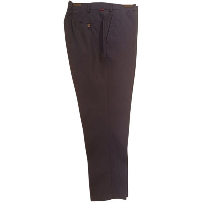 Pal Zileri - Pantalone da uomo in misto di cotone color blu in gessato grigio - Italianfashionglam