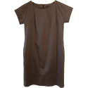 Peserico. Abito tubino estivo in cotone verde militare - Italianfashionglam