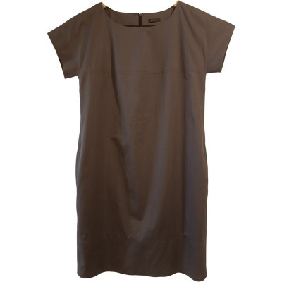 Peserico. Abito tubino estivo in cotone verde militare - Italianfashionglam