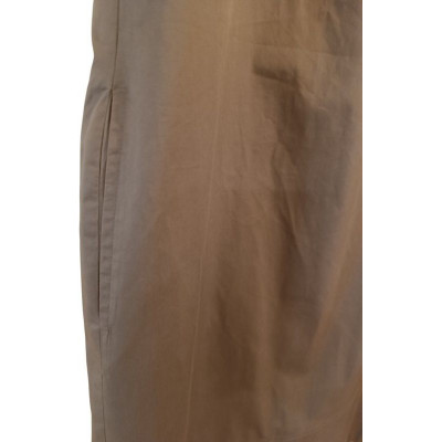 Peserico. Abito tubino estivo in cotone verde militare - Italianfashionglam