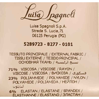 Luisa Spagnoli - Giacca da donna in viscosa nera doppiopetto - Italianfashionglam