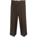 Aspesi - Pantalone da donna in lana colore nero palazzo - Italianfashionglam