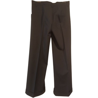 Aspesi - Pantalone da donna in lana colore nero palazzo - Italianfashionglam