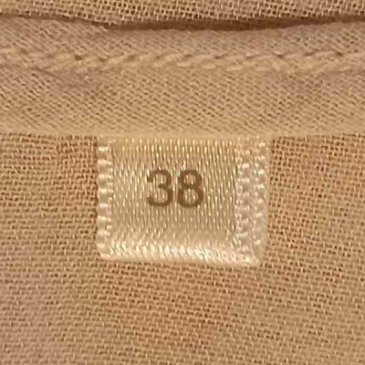 Pomandère - Blusa in misto cotone color beige smanicata - Italianfashionglam