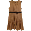 Twinset - Dress estivo in cotone stretch colore cammello - Italianfashionglam