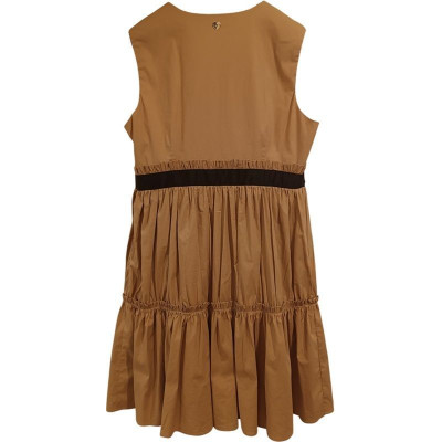 Twinset - Dress estivo in cotone stretch colore cammello - Italianfashionglam