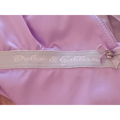 Dolce&Gabbana - Maglietta underwear in poliestere rosa - Italianfashionglam