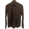 Xacus - Camicia da uomo puro cotone nero manica lunga - Italianfashionglam