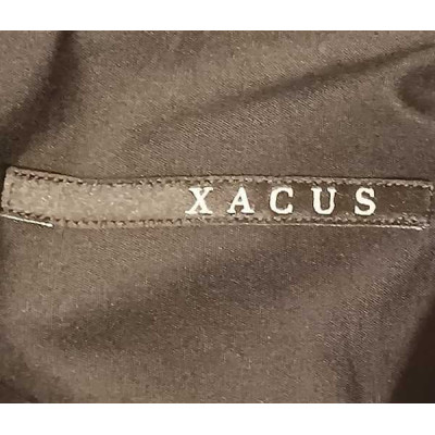 Xacus - Camicia da uomo puro cotone nero manica lunga - Italianfashionglam