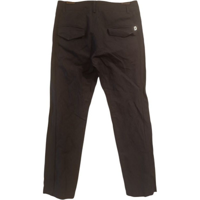 Dondup - Pantalone da uomo in cotone grigio gamba dritta - Italianfashionglam