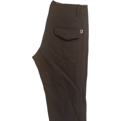 Dondup - Pantalone da uomo in cotone grigio gamba dritta - Italianfashionglam