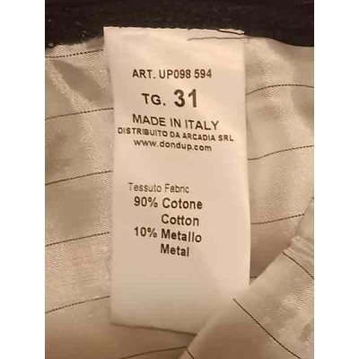 Dondup - Pantalone da uomo in cotone grigio gamba dritta - Italianfashionglam