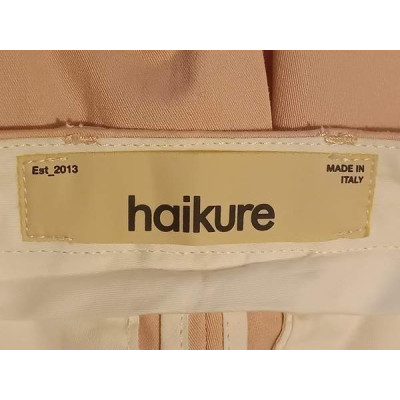 Haikure - Pantalone da donna in cotone stretch rosa dritti - Italianfashionglam