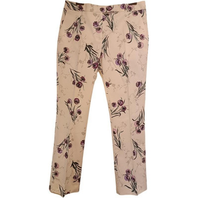 Max Mara - Pantalone gamba dritta in cotone multicolor - Italianfashionglam