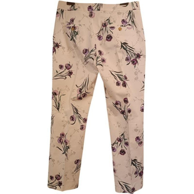 Max Mara - Pantalone gamba dritta in cotone multicolor - Italianfashionglam
