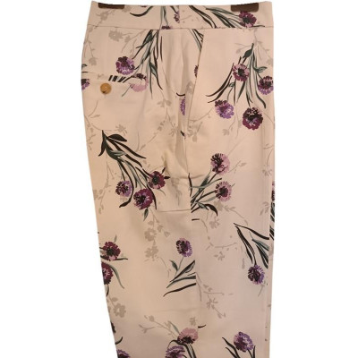 Max Mara - Pantalone gamba dritta in cotone multicolor - Italianfashionglam