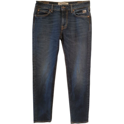 Roy Roger's - Blue jeans uomo cotone stretch straight fit 5 tasche - Italianfashionglam