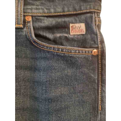 Roy Roger's - Blue jeans uomo cotone stretch straight fit 5 tasche - Italianfashionglam