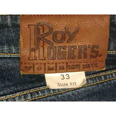 Roy Roger's - Blue jeans uomo cotone stretch straight fit 5 tasche - Italianfashionglam