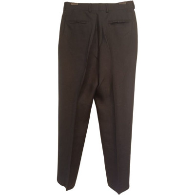 Montana - Pantalone da uomo in lino nero gamba larga - Italianfashionglam