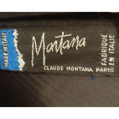 Montana - Pantalone da uomo in lino nero gamba larga - Italianfashionglam