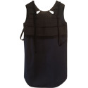 Hache - Canotta lunga da donna in cotone color nero - Italianfashionglam
