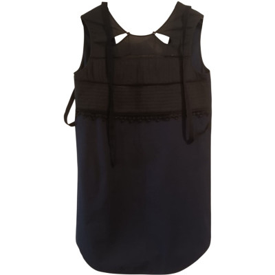 Hache - Canotta lunga da donna in cotone color nero - Italianfashionglam