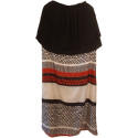 Tua Nua lLong dress in tessuto di pura seta multi colore - Italianfashionglam