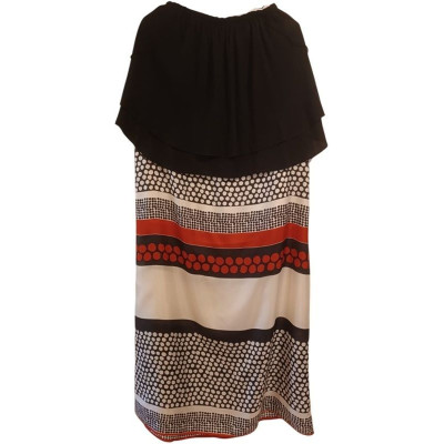 Tua Nua lLong dress in tessuto di pura seta multi colore - Italianfashionglam