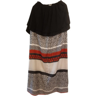 Tua Nua lLong dress in tessuto di pura seta multi colore - Italianfashionglam