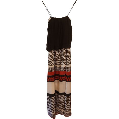 Tua Nua lLong dress in tessuto di pura seta multi colore - Italianfashionglam