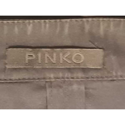 Pinko - Giacca chiodo da donna in pizzo San Gallo di poliestere nero - Italianfashionglam