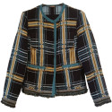 Maliparmi - Giacca da donna in tessuto di lana color blu - Italianfashionglam