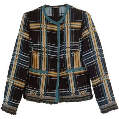 Maliparmi - Giacca da donna in tessuto di lana color blu - Italianfashionglam