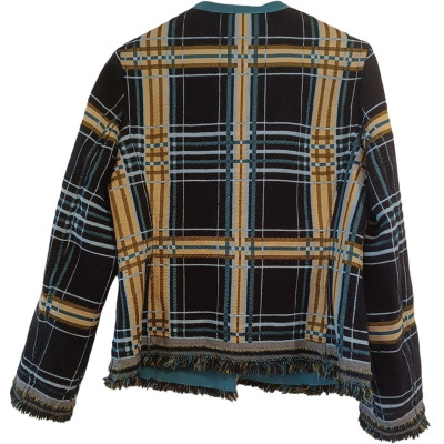 Maliparmi - Giacca da donna in tessuto di lana color blu - Italianfashionglam