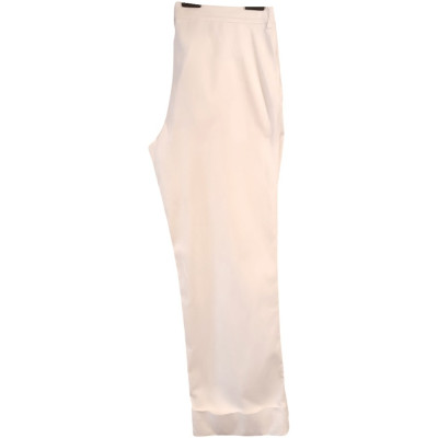 Fay - Pantalone da donna in cotone bianco gamba dritta - Italianfashionglam