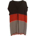 Marina Rinaldi - Gilet lungo da donna in viscosa multi colore - Italianfashionglam