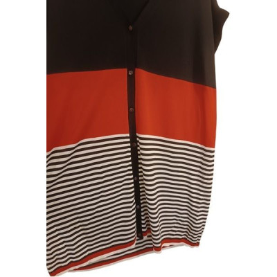 Marina Rinaldi - Gilet lungo da donna in viscosa multi colore - Italianfashionglam