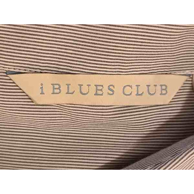 i Blues - Camicia da donna in cotone a righe blu e bianche -Italianfashionglam