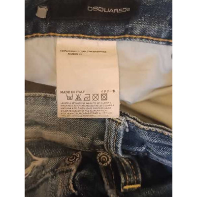 Dsquared2 - Blue jeans da uomo a gamba dritta scoloriti - Italianfashionglam