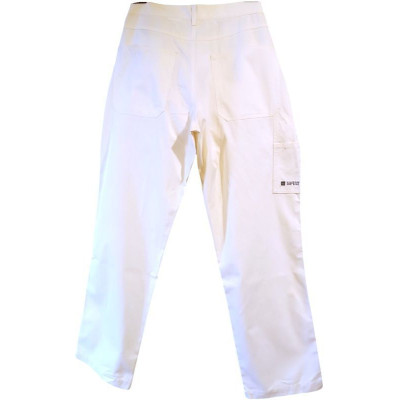Calvin Klein - Pantalone da uomo in cotone bianco dritti - Italianfashionglam